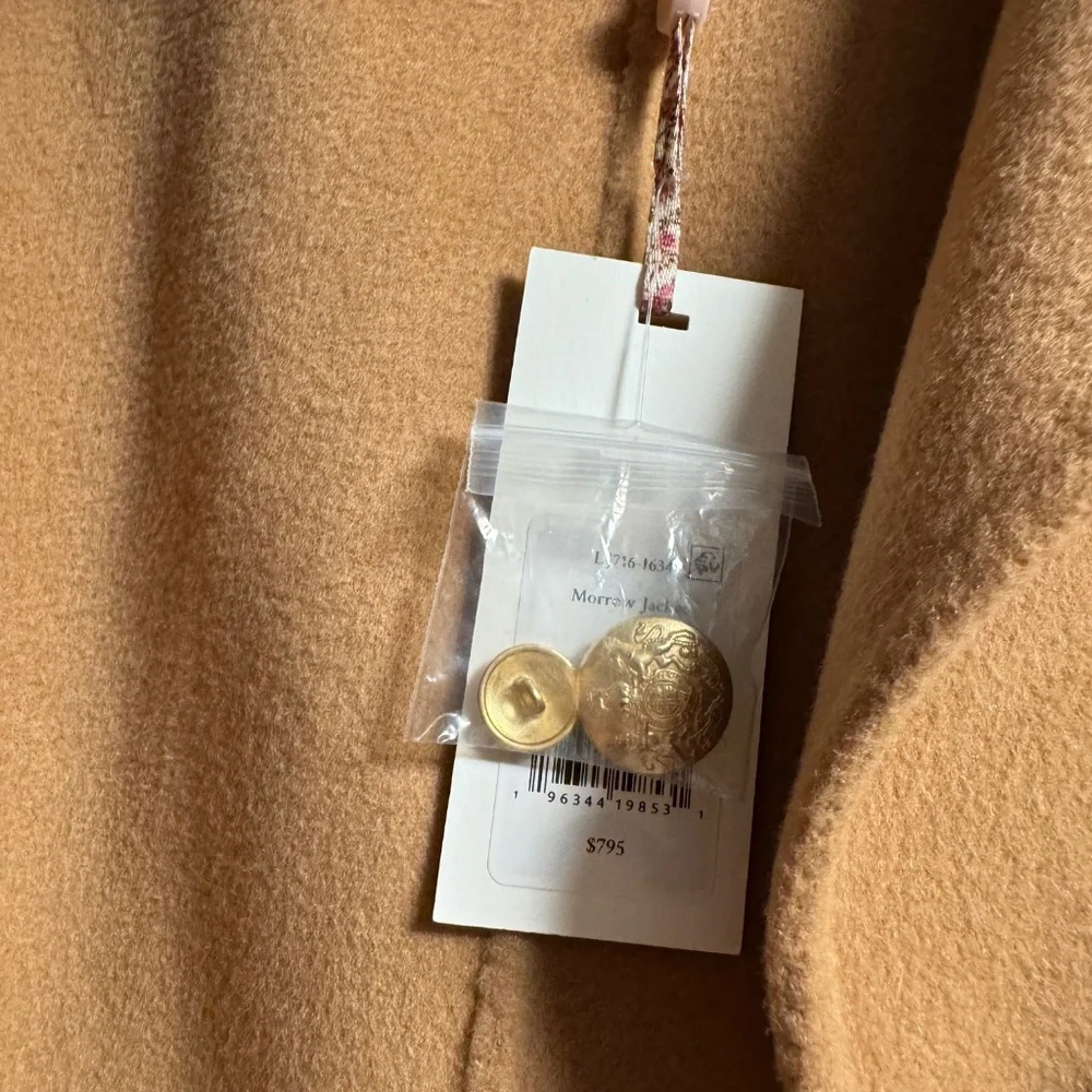 NWT Love Shack Fancy Morrow Jacket Camel 4 - Picture 5 of 14
